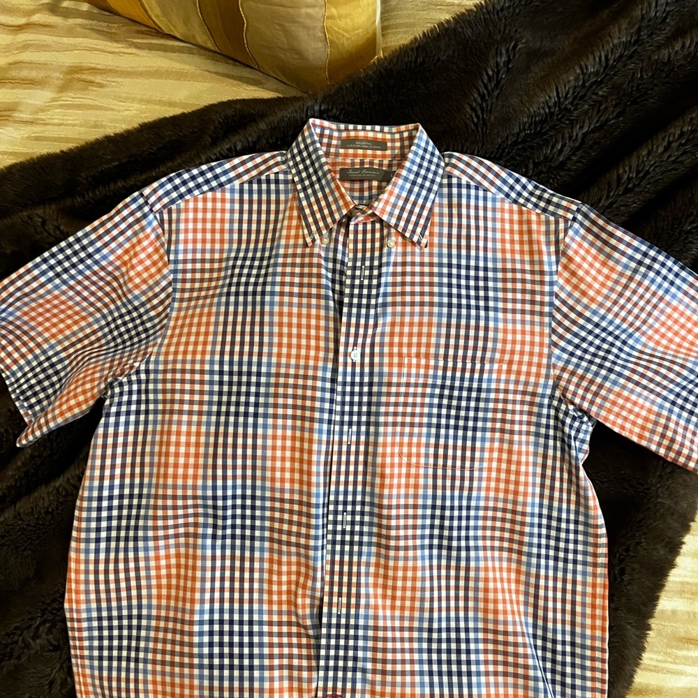 Daniel Cremieux Men’s Short-Sleeved Shirt, Size Large